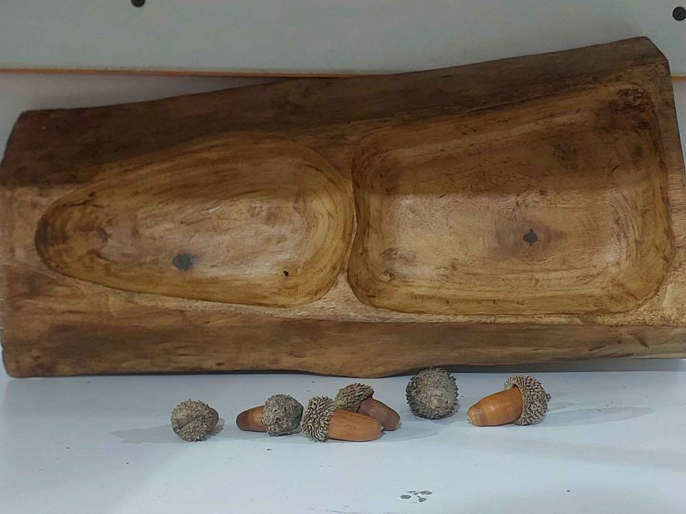 اردو خوری با چوب گردو دست ساز